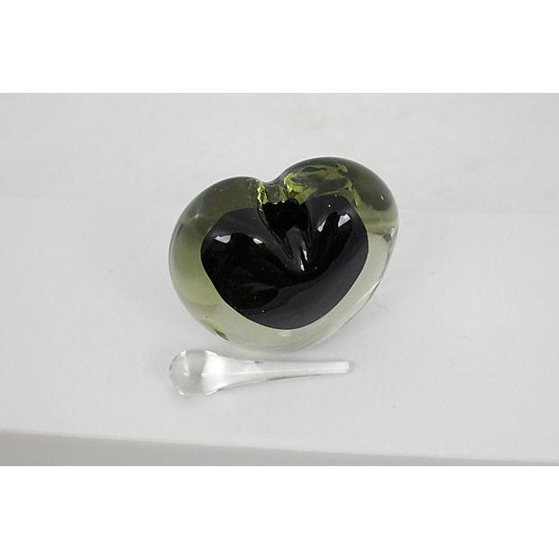 Murano Black Heart Perfume Bottle For Sale In Los Angeles - Image 6 of 6