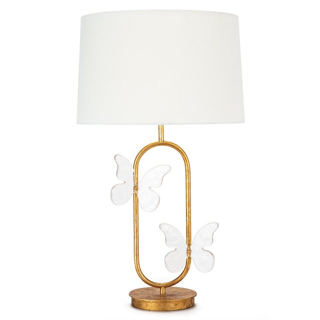 Gold Regina Andrew Monarch Steel Oval Table Lamp, Gold For Sale - Image 8 of 8