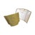 Vintage Italian Fortuny Fabric Half Drum Pair of Green Lamp Shades.