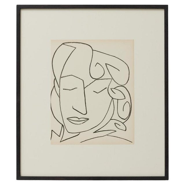Françoise Gilot, Portrait of a Woman, 1951, Lithograph, Framed For Sale - Image 16 of 16