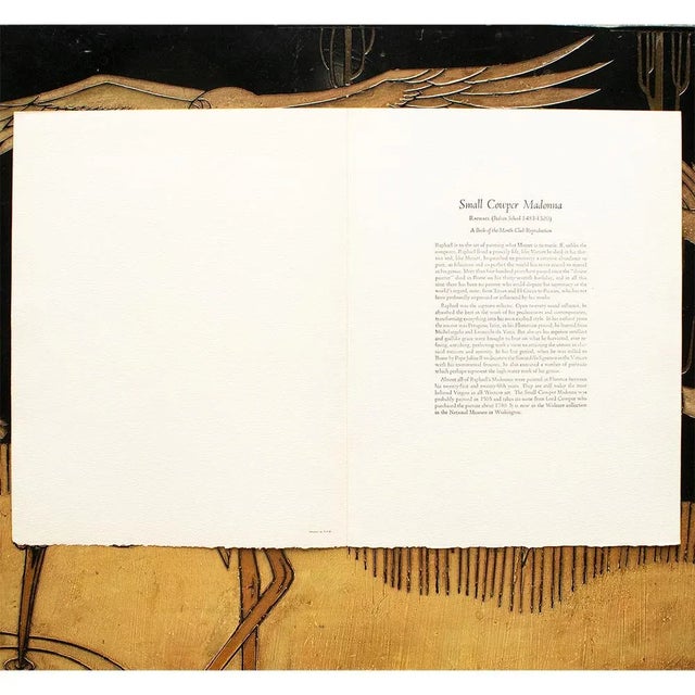 1950s 1950s After Raphael, "Small Cowper Madonna" Full-Color Vintage Print For Sale - Image 5 of 10