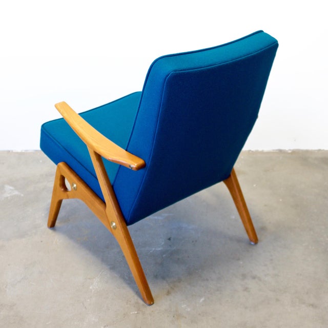 Wood 1960s Swedish Teak Armchair Attributed to Inge Andersson for Bröderna Andersson For Sale - Image 7 of 11