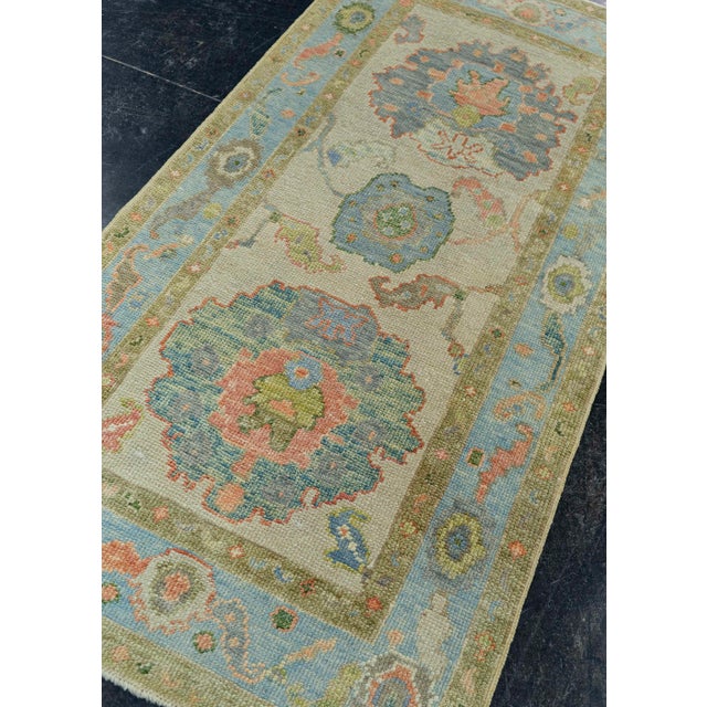 Beige Turkish Oushak Rug 2'10"x 5'11" #20115 For Sale - Image 8 of 8