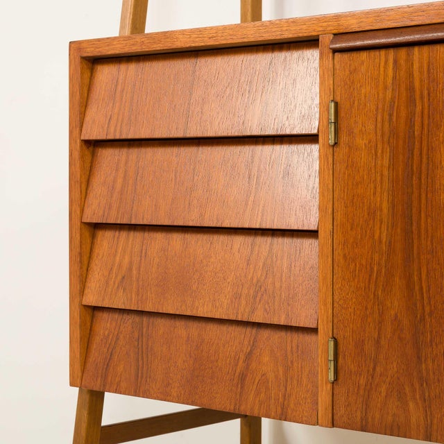 Mid-Century Modern Scandinavian Bookcase with Desk, Sweden, 1960s For Sale - Image 14 of 18