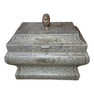 Painted Tole Tea Caddy Box For Sale