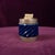 Blue Glazed Ceramic and Brass-Toned Metal Table Lighter by Tommaso Barbi, 1970s For Sale - Image 14 of 17