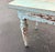 Mid 20th Century Vintage Coastal Turquoise Rustic Farm Table For Sale - Image 5 of 9