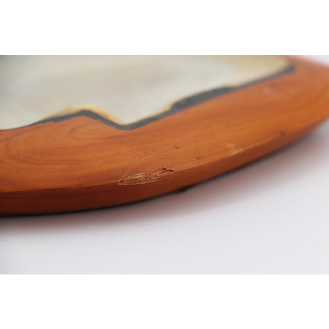 Shell and Teak Root Wood Card Receiver or Trinket Tray in the Style of Alexandre Noll, France, 1950s For Sale - Image 10 of 13