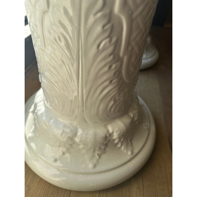 Large Blanc De Chine Style Oriental Figures For Sale - Image 10 of 14