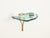 Gold Nightstands in Turquoise Glass by Max Ingrand for Fontana Arte, Italy, 1960s, Set of 2 For Sale - Image 8 of 18