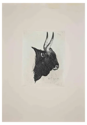 After Charles Coleman, The Buffalo, Etching