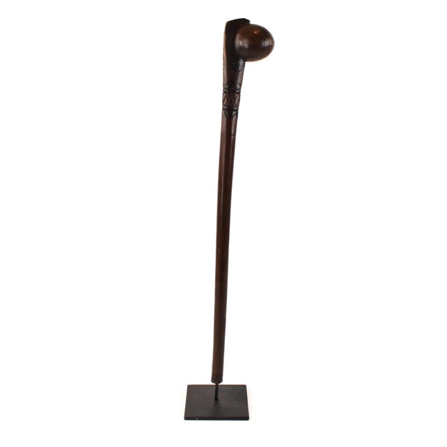 Zulu Knobkerrie Carved wood stick on a custom base To be an accomplished stick fighter is an integral part of Zulu...