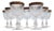 Crystal Glasses from Rheinkristall, Germany, 1950s-1960s, Set of 9 For Sale