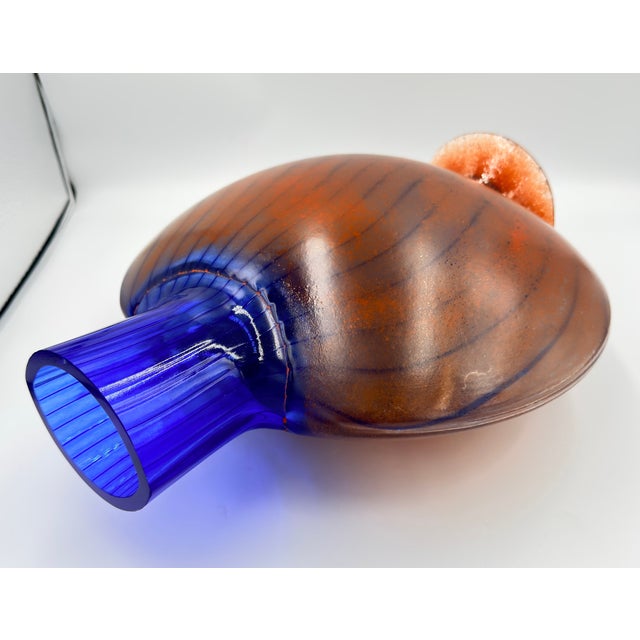 Kosta Boda Studio Art Glass by Kjell Engman Signed Vase "Bon Bon" Series #49650 For Sale - Image 9 of 14