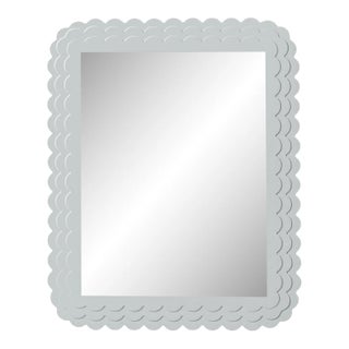 Fleur Home Carnival Krewe Rectangle Mirror in Pelican Gray, 30x40 For Sale