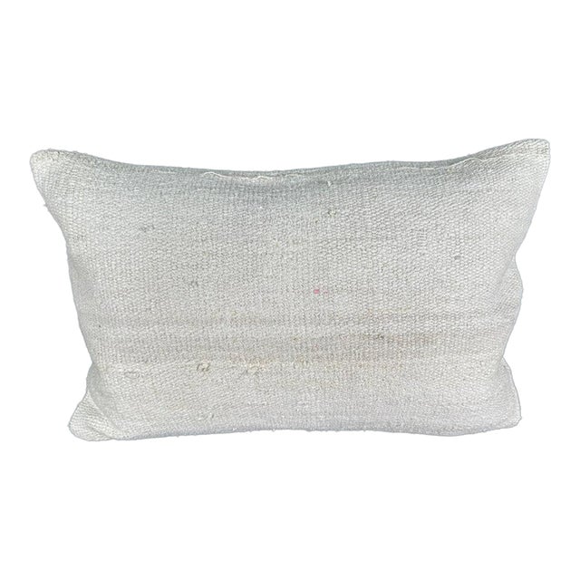 Turkish Hemp Pillow Cushion Natural Beige Pillow Cushion Cover 16 "x 24" For Sale