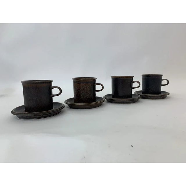 Model Ruska Cups by Ulla Procope for Arabi, Finland, Set of 4 For Sale - Image 6 of 7