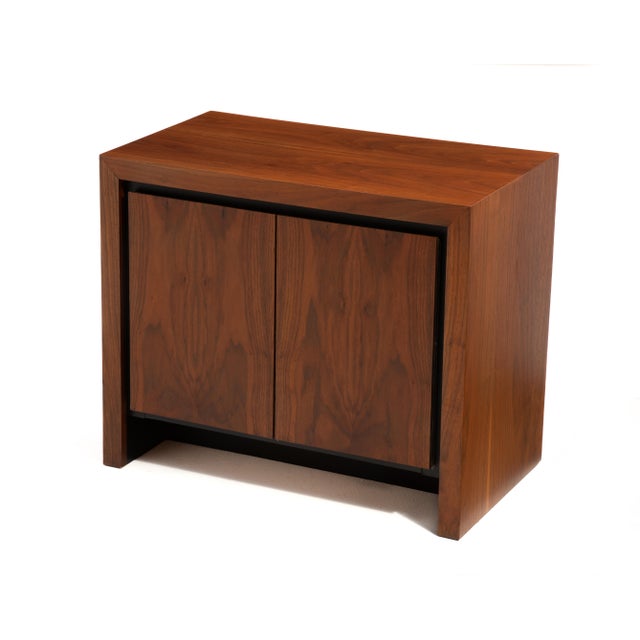 Dillingham Dillingham Walnut Night Stand End Table Mide Century Modern For Sale - Image 4 of 10