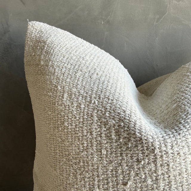 Vintage Rug Pillow Cover With Original Seams For Sale - Image 4 of 7