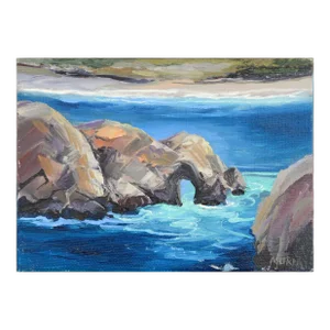 Miniature Big Sur Rocky Seascape by Kathleen Murray