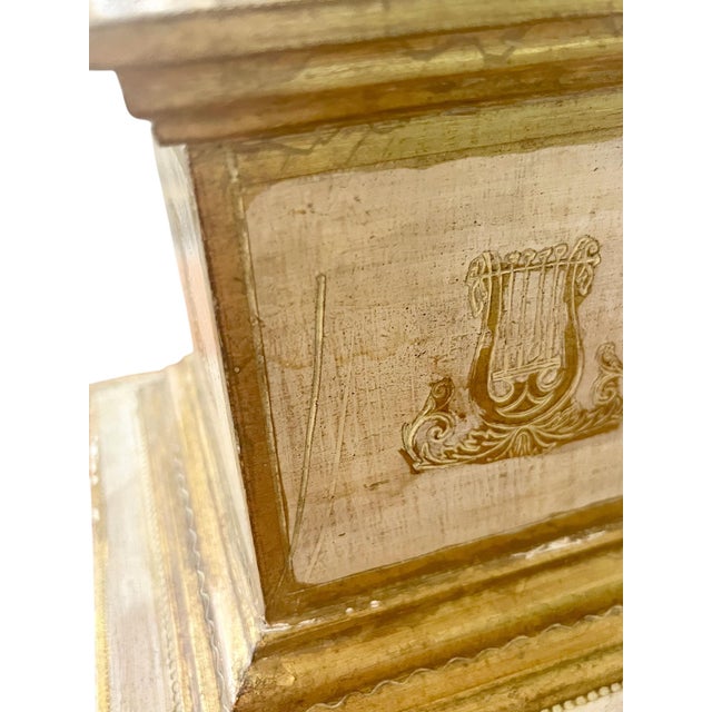 Italian Vintage Florentine Italian Gilt Wood Obelisk For Sale - Image 3 of 10