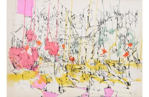 Dimitri "Petrov Futuristic Cityscape I" Lithograph