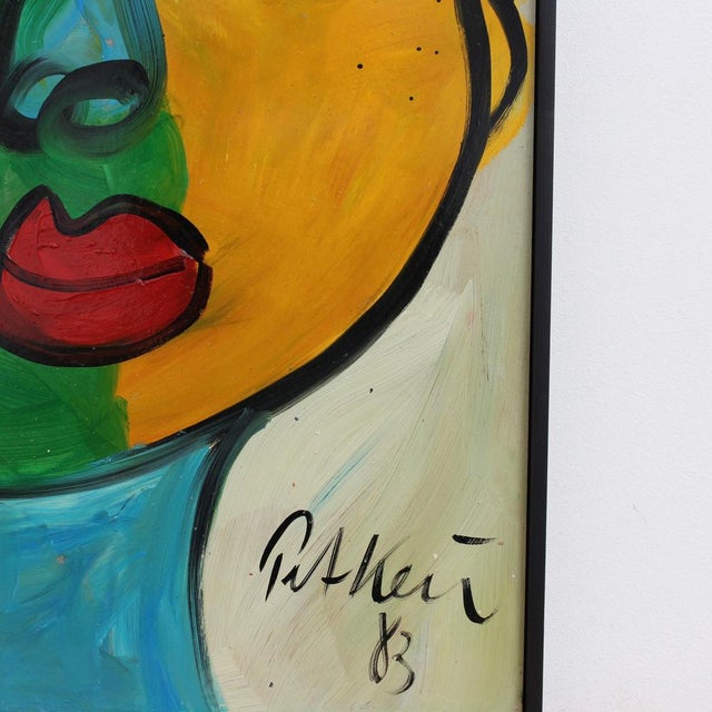 Peter Robert Keil, Portrait of a Young Woman, 1983, Oil on Board For Sale - Image 13 of 16