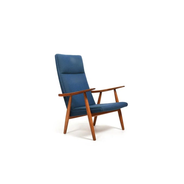 GE-260 High Back Easychair in Oak by Hans J. Wegner for Getama, 1950s For Sale - Image 13 of 13