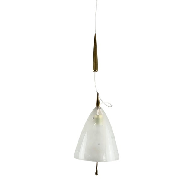 Vintage Pendant Lamp in Acrylic Glass by Paavo Tynell, 1950s For Sale