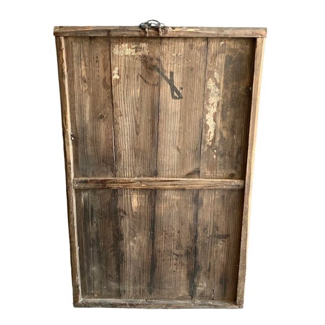 19th C. Chinese Chinoiserie Gilt Painted Red Lacquer Panel For Sale In Los Angeles - Image 6 of 9