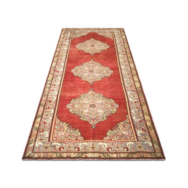 1960s Turkish Oushak Rug For Sale In Los Angeles - Image 6 of 6