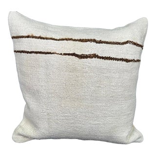 Turkish Hemp Pillow Cushion Natural Beige Brown Cushion Cover 20x20 For Sale