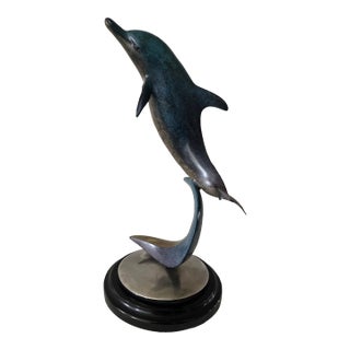 Dale J Evers Centerpiece Dolphin Sculpture Sky Dance II Signed and Numbered 29/250 For Sale