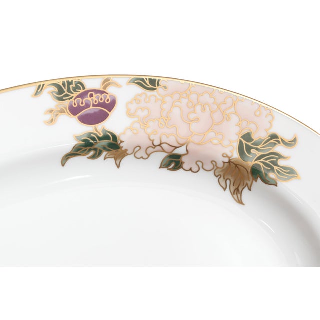 Fitz and Floyd Late 20th Century Fitz and Floyd “Cloisonné Peony” Porcelain Platter For Sale - Image 4 of 6