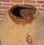 Antique Large 32" Mediterranean Textured Terracotta Olive Jar With Brown Glazed Rim For Sale - Image 4 of 8