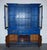 Antique Victorian Vibrant Blue Hand-Painted Kitchen Cupboard For Sale - Image 15 of 18