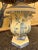 Vintage Chinoiserie Tole Table Lamp With Wicker Shade For Sale - Image 4 of 11