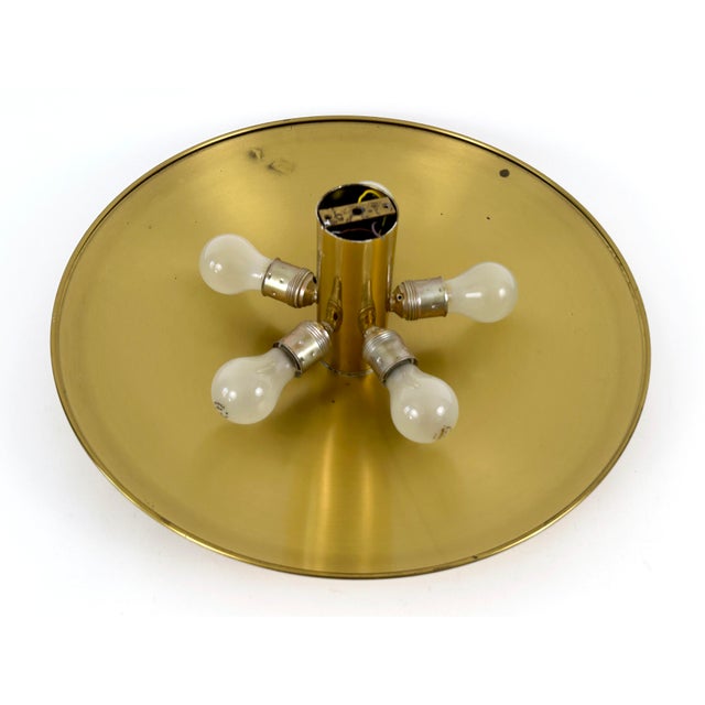 Large Mid-Century Brass Flush Mount by Florian Schulz, Germany, 1970s For Sale - Image 16 of 18