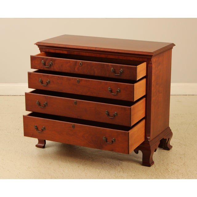 Eldred Wheeler Eldred Wheeler Country Chippendale Cherry Dresser Chest For Sale - Image 4 of 14