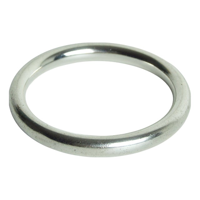 Silver Bangle by Jeweller Leif Bodh Have, Denmark, 1970s For Sale