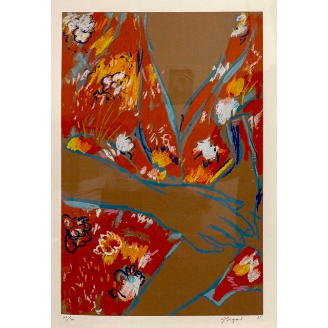 George Segal (American, 1924-2000) "Woman in Red Kimono," 1985 Lithograph in colors on wove paper Edition: 104/120 Signed,...