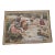 Vintage Handmade Chinese Pastoral Figural Tapestry Wall Hanging, 36" X 47" For Sale