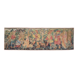 La Vie Medieval (Medieval Life) Silkscreen Tapestry - 104 X 325 Cm (3'5" X 10'8") - Requires Concealed Wooden Batten For Sale