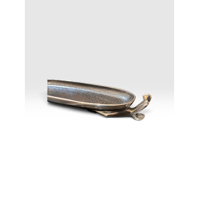 Carrol Boyes “At Ease” Sculptural Aluminum Canoe Bowl, South Africa For Sale - Image 9 of 10