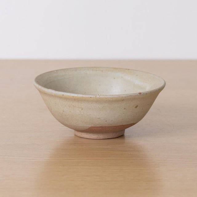 1960s Petite Vintage Japanese Minimalist Stoneware Bowl For Sale - Image 5 of 9