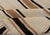 Vintage Turkish Kilim Rug With Ivory, Brown and Deep Charcoal Stripes For Sale - Image 10 of 11