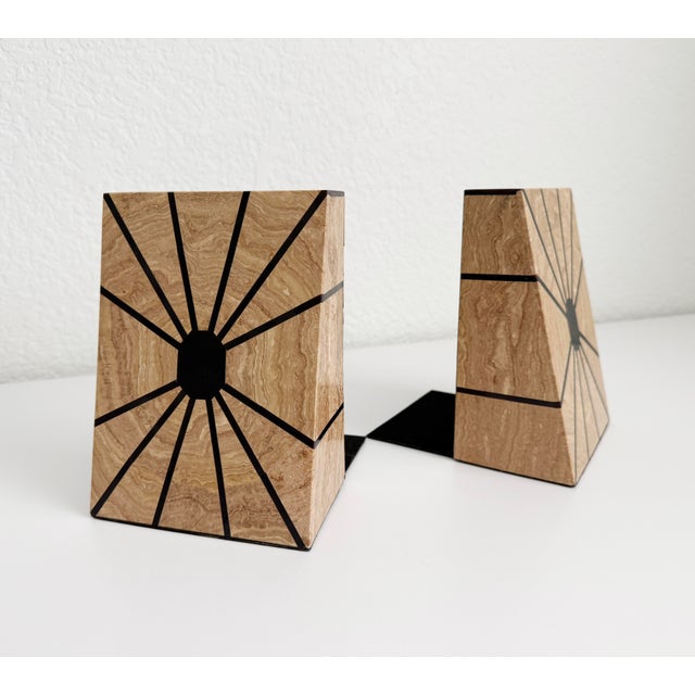 Art Deco Revival Stone Bookends For Sale - Image 11 of 12