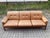 Mid-Century Modern Vintage Cognac Caramel Aniline Leather Sofa, 1970s For Sale - Image 3 of 18