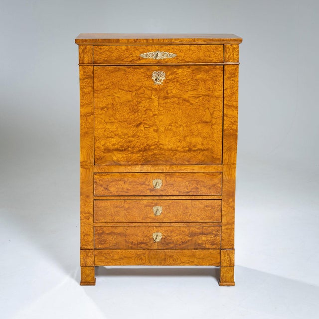 Biedermeier Secretary Desk, Mid-19th Century For Sale - Image 3 of 12