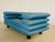 Vintage Postmodern Swedish Turquoise Leather Stacked Sofa, 1980 For Sale - Image 15 of 18